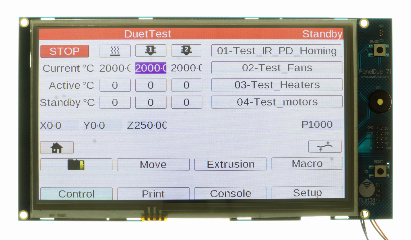 Duet PanelDue Displays